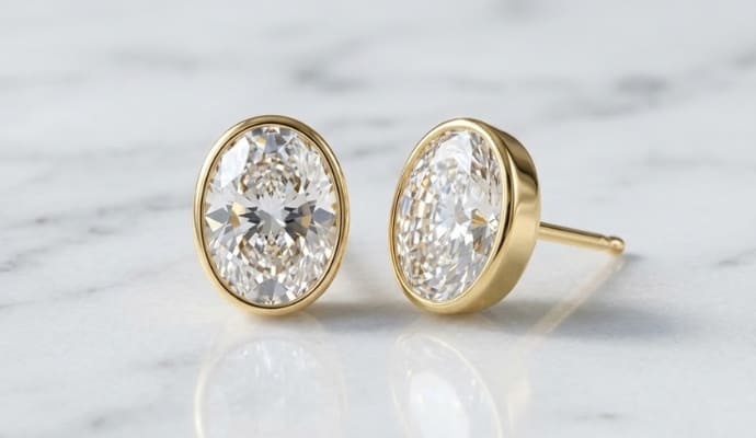 Lab Grown Diamond Stud Earrings