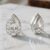 Cut Bezel Set Lab Grown Diamond Stud Earring
