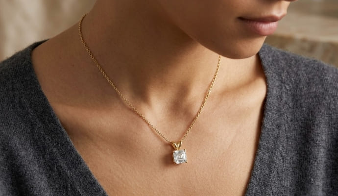 Lab Grown Diamond Pendant Necklace