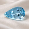 Icy Blue Aquamarine Pear Gemstone