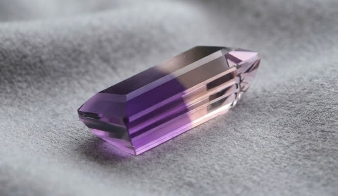 Duo Bicolor Ametrine Gemstone