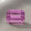 Natural pink kunzite gemstone emerald cut