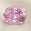 Natural light pink kunzite gemstone oval cut