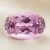 Natural pink kunzite gemstone oval cut