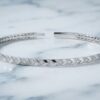 Lab Grown Diamond Arrow Flexible Bangle