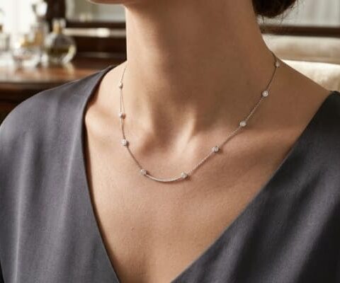 Lab Grown Diamond By The Yard Necklace