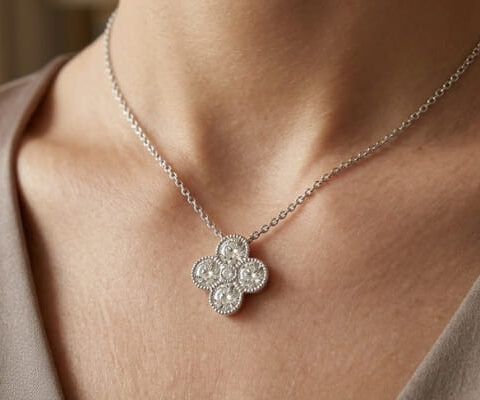 Diamond Clover Necklace