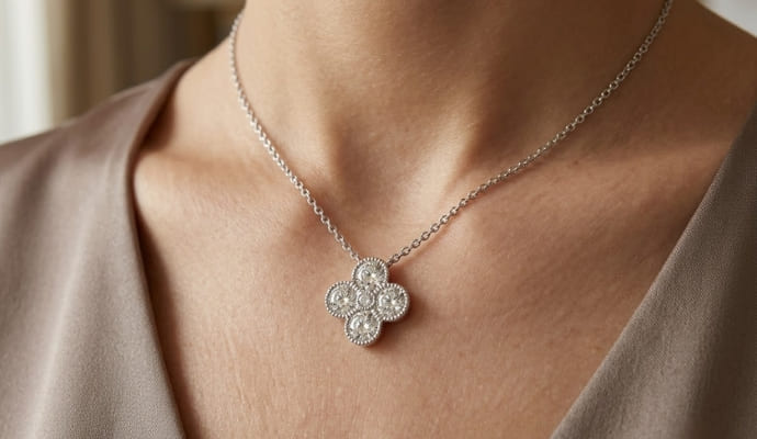Diamond Clover Necklace