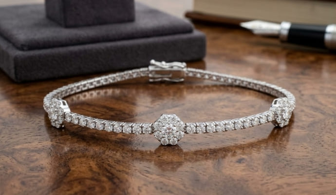Lab Grown Diamond Tennis Bracelet