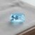 Luminous Blue Aquamarine cushion cut gemstone