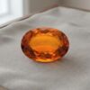 Madeira Citrine oval cut gemstone
