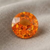 Natural Mandarin Garnet round cut gemstone