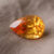 Natural Mandarin Garnet pear cut gemstone