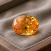 Natural Mandarin Garnet oval cut gemstone