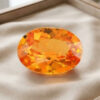 Natural Mandarin Garnet oval cut gemstone