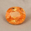 Natural Mandarin Garnet round cut gemstone