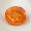 Natural Mandarin Garnet oval cut gemstone