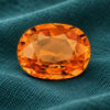 Natural Mandarin Garnet oval cut gemstone