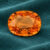 Natural Mandarin Garnet oval cut gemstone