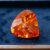 Natural Mandarin Garnet trillion cut gemstone
