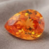 Natural Mandarin Garnet pear cut gemstone