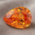 Natural Mandarin Garnet pear cut gemstone