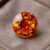 Natural Mandarin Garnet round cut gemstone