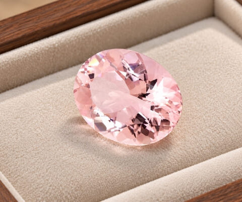 Oval Cut Pink Morganite Gemstone