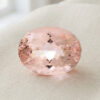 Oval Cut Peach Pink Morganite Gemstone