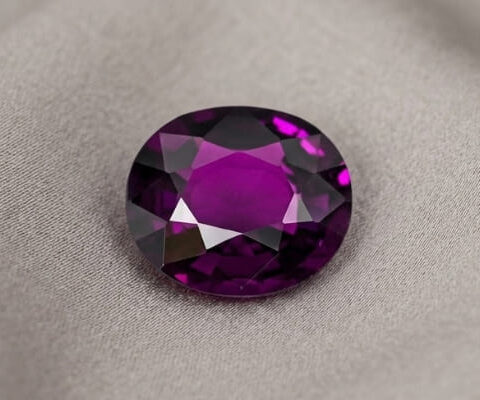 Oval Cut Neon Purple Mozambique Garnet