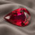 Pear Cut Pigeon Blood Ruby Gemstone