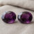 Oval Cut Mozambique Purple Garnet Pair
