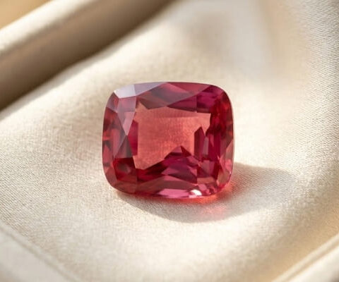 Cushion Cut Mozambique Ruby Gemstone