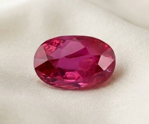 Oval Cut Mozambique Ruby Gemstone