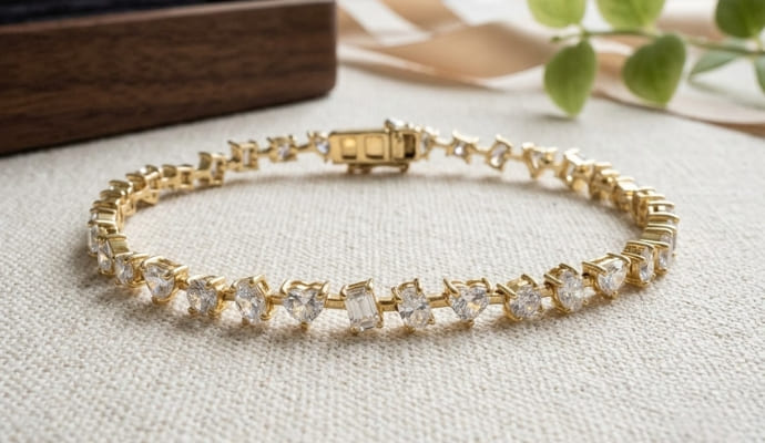 Multi Shape Tennis Bracelet