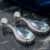 Pear-Shaped Aquamarine and Diamond Drop Earrings in White Gold