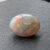 Natural Australian Crystal Opal oval cabochon with orange and blue color flashes