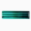Natural bi-color blue-green indicolite tourmaline gemstone