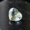 Natural bi-color sapphire heart cut loose gemstone with pale yellow and blue tones