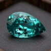 Blue green tourmaline pear cut loose gemstone