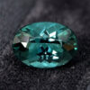 Blue green tourmaline oval cut loose gemstone