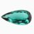 Natural vivid blue-green tourmaline gemstone