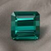Blue green tourmaline emerald cut loose gemstone