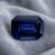 Natural blue sapphire emerald cut loose gemstone