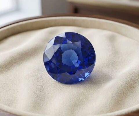 Natural blue sapphire pear cut loose gemstone