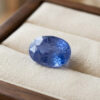 Natural blue sapphire oval cut loose gemstone