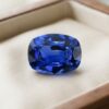 Natural blue sapphire cushion cut loose gemstone in jewellery box