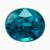 Natural vivid blue zircon gemstone