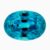 Natural rich blue zircon gemstone