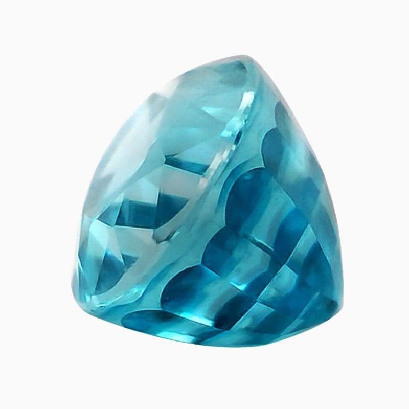 rich blue zircon gemstone